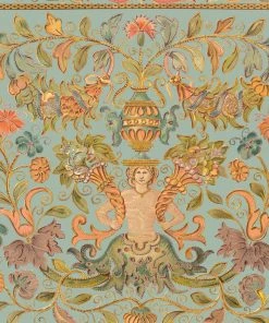 Mind The Gap Les Jardins Royaux Brocade Powder Wallpaper