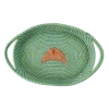 Rice DK New Raffia Oval Bread Basket - Croissant