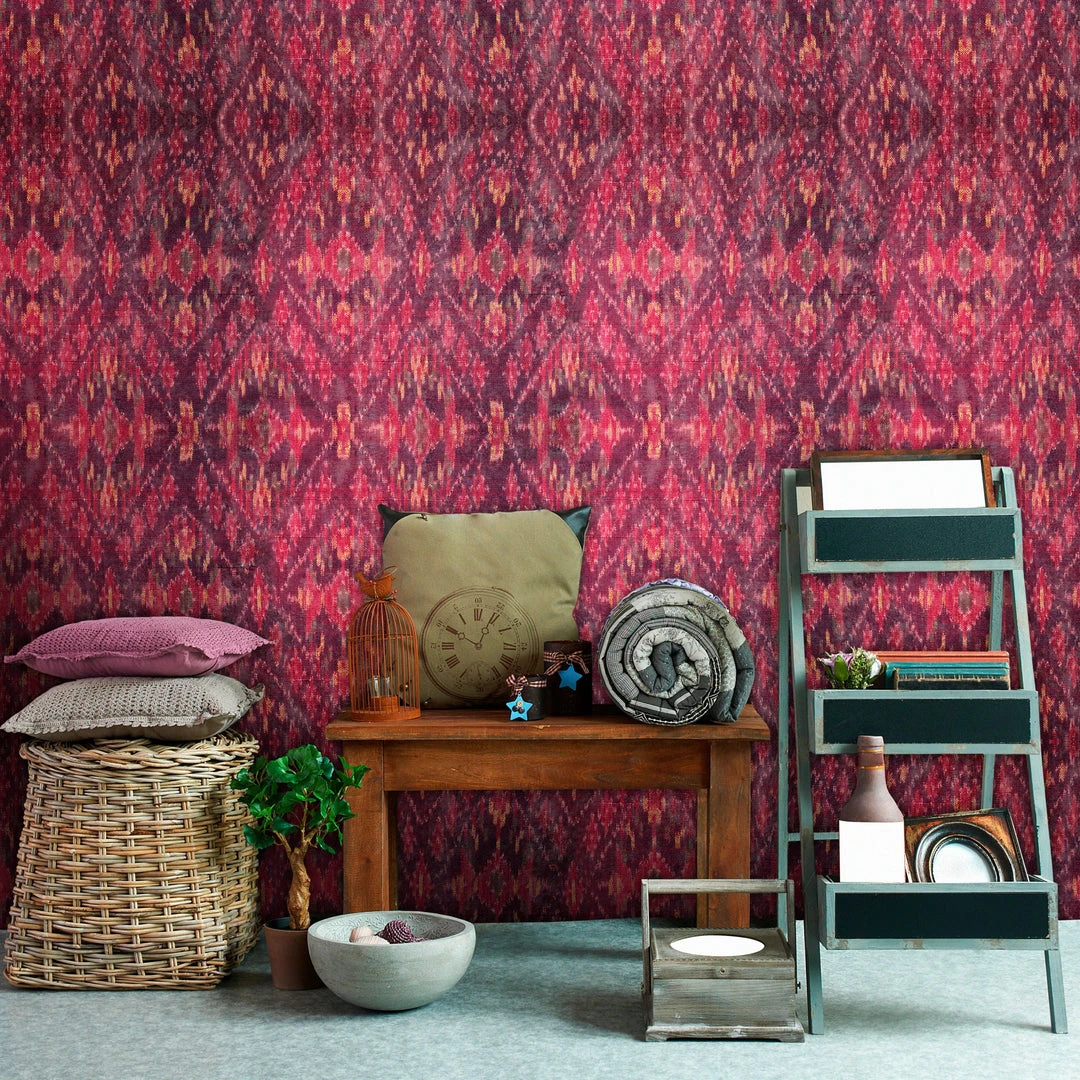 Mind The Gap Bukhara Bohemian Wallpaper - Printed Textured Heritage Design for Home Decor 4 Mind The Gap Bukhara Wallpaper