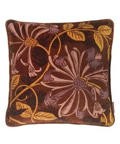 Cozy Living Cushions - INGVID PRINTED VELVET BURGUNDY