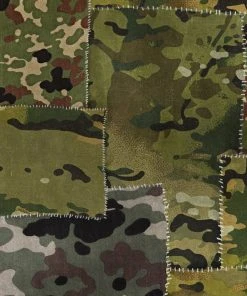 Mind The Gap Camo Brown Wallpaper