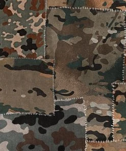Mind The Gap Camo Brown Wallpaper