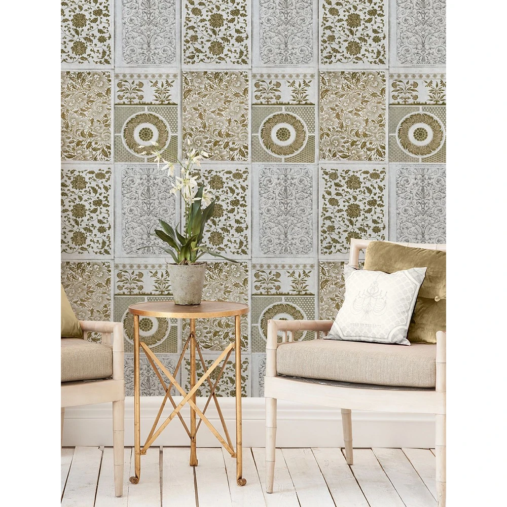 Mind The Gap Bohemian Dream Chinese Pattern Brown Wallpaper - Premium Quality, Easy to Install 4 Mind The Gap Bohemian Dream Chinese Pattern Brown Wallpaper