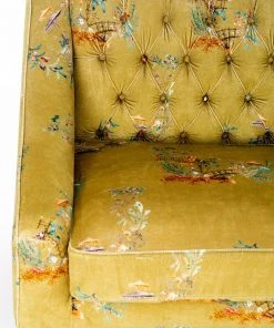 Mind The Gap MTG Furniture Baron Tufted Sofa - Chinoiserie Velvet Rose & Thorn Sofa 15 Mind The Gap MTG FURNITURE - BARON TUFTED SOFA - CHINOISERIE VELVET Rose & Thorn