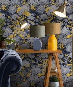 Mind The Gap Chrysanthemums Wallpaper Rose & Thorn