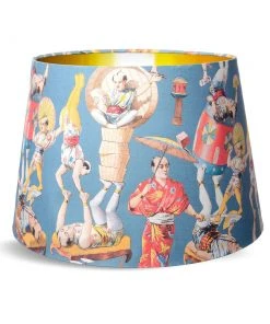 Mind The Gap Lamp Shades MTG Cone Lampshade - ASIAN CIRCUS BLUE
