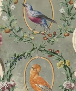 Mind The Gap Les Jardins Royaux Countesse's Aviarium Neutral Wallpaper