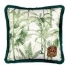 Mind The Gap Havana Tropicana Palmera Cubana Linen Cushion