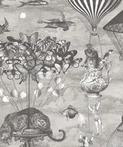 Brand Mckenzie Curious Skies Wallpaper - Black & White Les Jardins Royaux Nature & Animals Design 8 Brand Mckenzie Curious Skies Wallpaper, Black And White Les Jardins Royaux