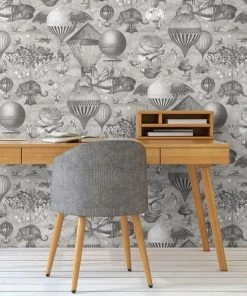 Brand Mckenzie Curious Skies Wallpaper - Black & White Les Jardins Royaux Nature & Animals Design 7 Brand Mckenzie Curious Skies Wallpaper, Black And White Les Jardins Royaux