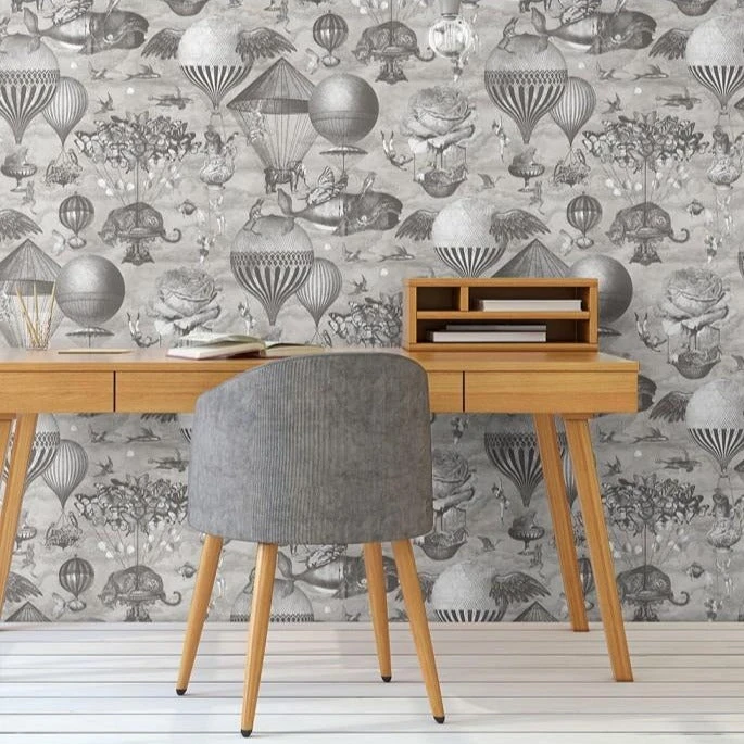 Brand Mckenzie Curious Skies Wallpaper - Black & White Les Jardins Royaux Nature & Animals Design 4 Brand Mckenzie Curious Skies Wallpaper, Black And White Les Jardins Royaux