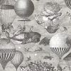 Brand Mckenzie Curious Skies Wallpaper, Black And White Les Jardins Royaux