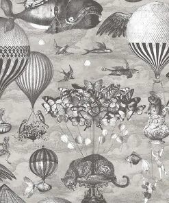 Brand Mckenzie Curious Skies Wallpaper - Black & White Les Jardins Royaux Nature & Animals Design 9 Brand Mckenzie Curious Skies Wallpaper, Black And White Les Jardins Royaux