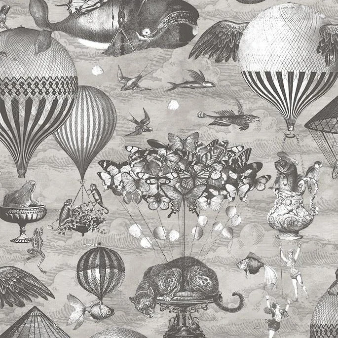 Brand Mckenzie Curious Skies Wallpaper - Black & White Les Jardins Royaux Nature & Animals Design 6 Brand Mckenzie Curious Skies Wallpaper, Black And White Les Jardins Royaux