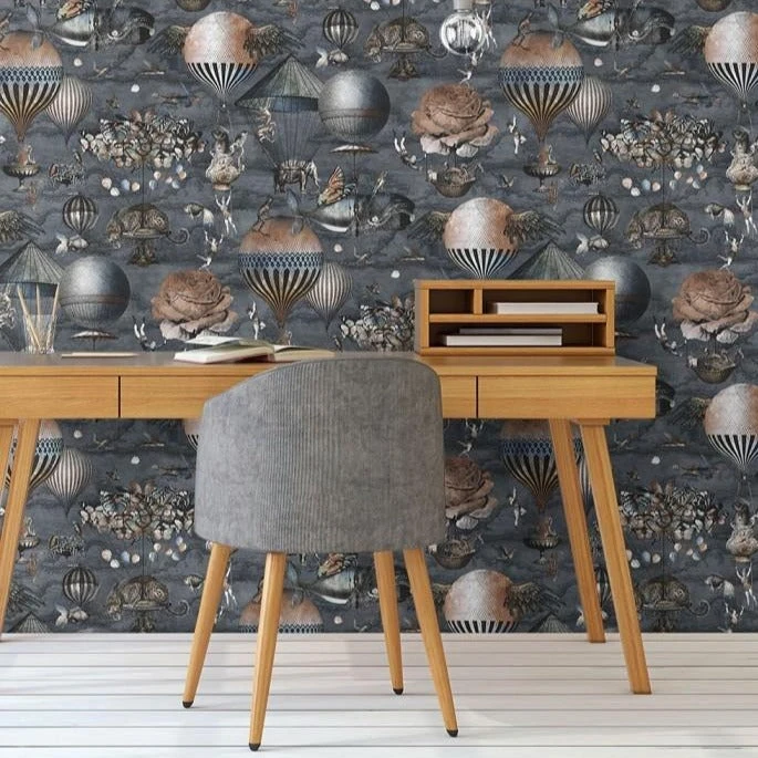 Brand Mckenzie Les Jardins Royaux Curious Skies Wallpaper - Midnight Blue | Nature & Animals Wallpaper 4 Brand Mckenzie Les Jardins Royaux Curious Skies Wallpaper Midnight Blue