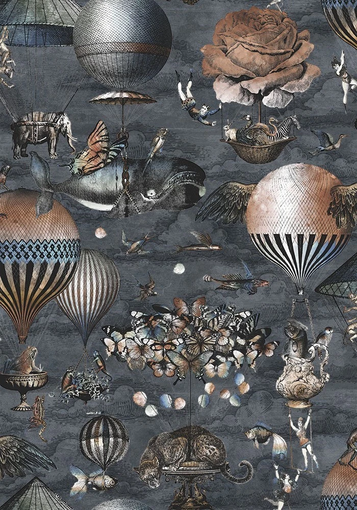 Brand Mckenzie Les Jardins Royaux Curious Skies Wallpaper - Midnight Blue | Nature & Animals Wallpaper 6 Brand Mckenzie Les Jardins Royaux Curious Skies Wallpaper Midnight Blue