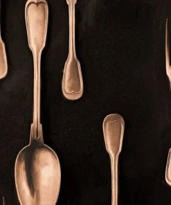 Mind The Gap Cutlery Silver Wallpaper