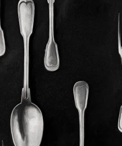 Mind The Gap Cutlery Silver Wallpaper