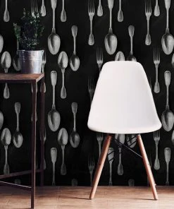 Mind The Gap Wallpaper & Paint Cutlery Brass Wallpaper