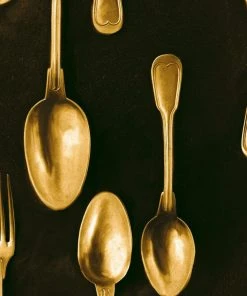 Mind The Gap Cutlery Silver Wallpaper