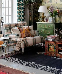 Mind The Gap Yarasa - Cocoa Wool Kilim Large