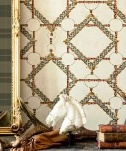 Mind The Gap Wallpaper & Paint Decorative Harness, Taupe Wallpaper