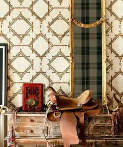 Mind The Gap Decorative Harness, Anthracite Wallpaper