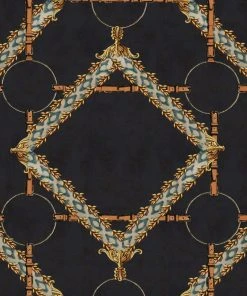 Mind The Gap Decorative Harness, Anthracite Wallpaper