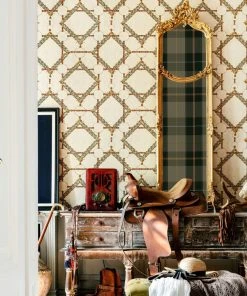 Mind The Gap Wallpaper & Paint Decorative Harness, Taupe Wallpaper