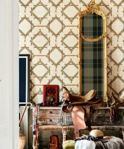 Mind The Gap Decorative Harness, Anthracite Wallpaper