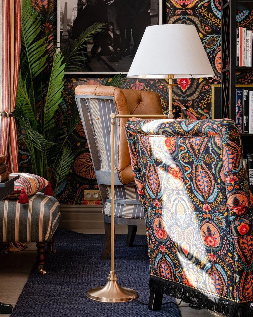 Mind The Gap Kramer Floor Lamp - Brass | Modern Bohemian Floor Light for Home Decor 4 Mind The Gap Kramer Floor Lamp -Brass New