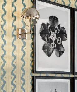 Mind The Gap Wall Light - Quentin Single Arm Sconce In Polished Nickel New