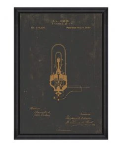 The Craftsman Mind The Gap Edison Electric Light Vintage Mood Framed Art