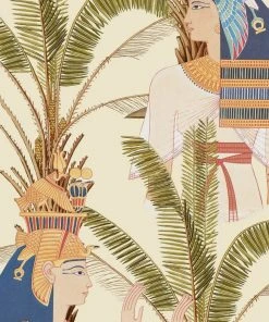 Mind The Gap Egyptian Queens Anthracite Wallpaper Wallpaper & Paint