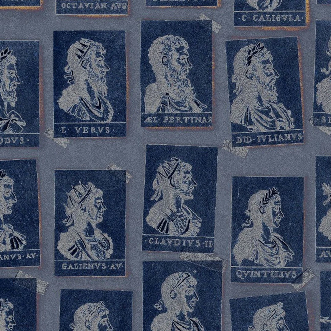 Mind The Gap Emperors Blue Heritage Wallpaper - Premium Quality Wallpaper & Paint 3 Mind The Gap Wallpaper & Paint Emperors Blue Wallpaper