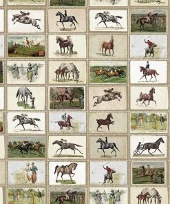 Mind The Gap English Equestrian Stamps Wallpaper Wallpaper & Paint