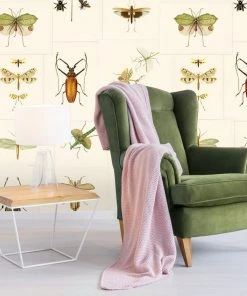 Mind The Gap Entomology Green Wallpaper