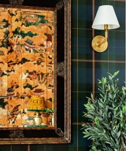 Mind The Gap Wallpaper & Paint Equestrian Plaid, Khaki Wallpaper