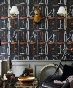 Mind The Gap Equestrian Equipment, Light Wallpaper Wallpaper & Paint
