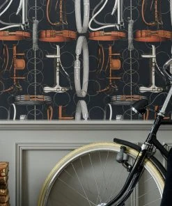 Mind The Gap Wallpaper & Paint Equestrian Equipment, Dark Wallpaper