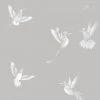 Brand Mckenzie Exotic Birds Wallpaper, Concrete Grey Les Jardins Royaux