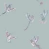 Brand Mckenzie Exotic Birds Wallpaper, Duck Egg Blue