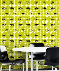 Mind The Gap Eyes And Circles Blue Wallpaper The Retrograde