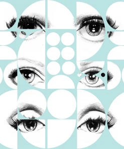 Mind The Gap Eyes And Circles Blue Wallpaper The Retrograde