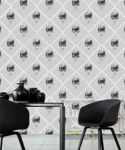 Mind The Gap Female Illusion Wallpaper