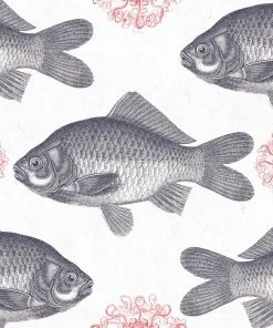 Thedesignyarduk Fish Neutral Wallpaper Blue Skies Ahead