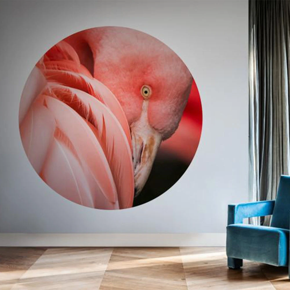 BN Memphis To Miami Wallpaper Circles - Pretty Pink Flamingo Design | Nature & Animals Wallpaper 3 BN Memphis To Miami Wallpaper Circles Pretty Pink Flamingo