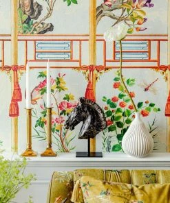 The Design Yard Rose & Thorn Flowering Wall Wallpaper