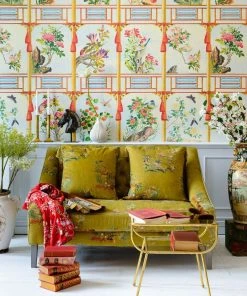 The Design Yard Rose & Thorn Flowering Wall Wallpaper