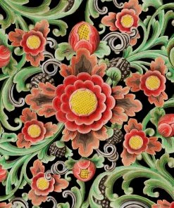 Mind The Gap Floral Painting Wallpaper